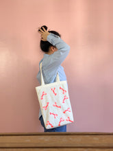 Hot Pink Lobsters on Natural Canvas Medium Tote