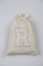 Letters A-Z on Light Canvas Medium Drawstring Pouch