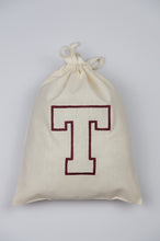 Letters A-Z on Light Canvas Medium Drawstring Pouch