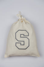 Letters A-Z on Light Canvas Medium Drawstring Pouch