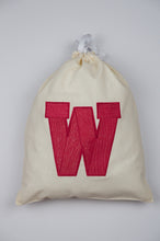 Letters A-Z on Light Canvas Shoebag
