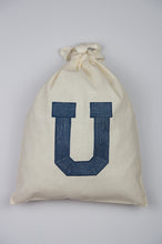 Letters A-Z on Light Canvas Shoebag