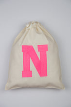Letters A-Z on Light Canvas Shoebag