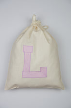 Letters A-Z on Light Canvas Shoebag