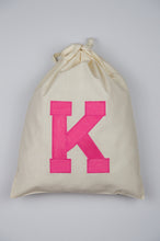 Letters A-Z on Light Canvas Shoebag