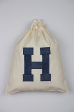 Letters A-Z on Light Canvas Shoebag