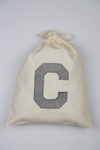 Letters A-Z on Light Canvas Shoebag