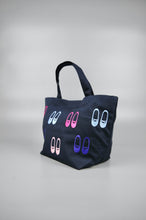 Ballet Flats on Navy Canvas Small Handbag