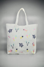 Hello Summer! on Natural Canvas Shopping Tote