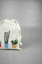 Plants Are Our Friends on Light Canvas Mini Drawstring Pouch