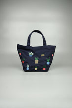 Plants Are Our Friends on Navy Canvas Small Handbag