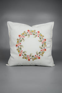Spring on Light Canvas Cushion Cover