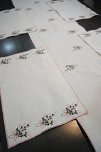 Bouquets on Natural Canvas Table Runner