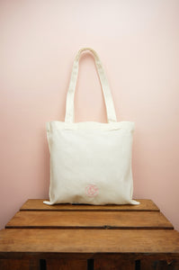 LOVE on Light Canvas Mini Tote