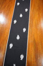 Fishy on Dark Denim Table Runner 6-8 Seater