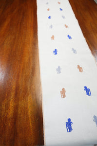 Jeepney on Natural Canvas Table Runner 6-8 Seater