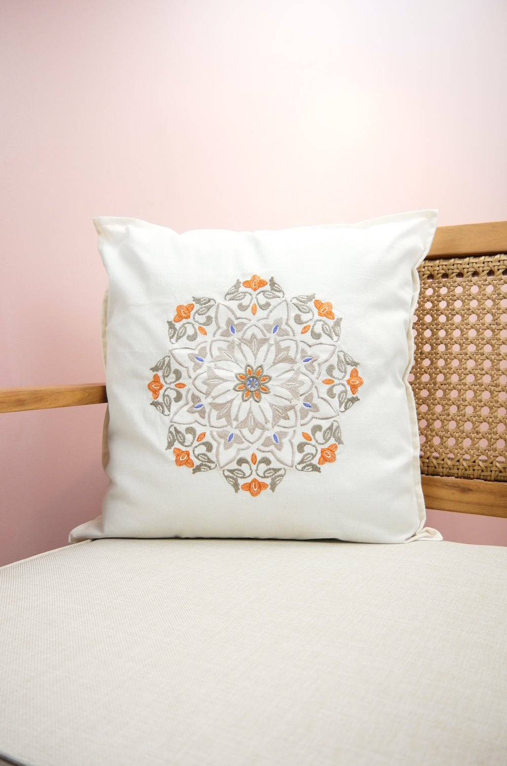 Marrakesh on Light Canvas Cushion Cover