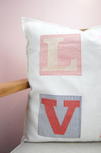 LOVE on Light Canvas Cushion Cover