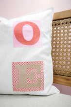 LOVE on Light Canvas Cushion Cover