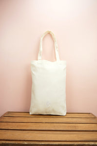 Dots on Natural Canvas Medium Tote