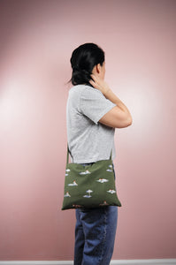 Beach on  Moss Canvas Small Sling Bag