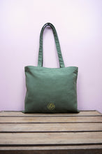 Chelsea on Moss Canvas Small Tote