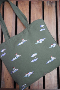 Beach on Moss Canvas Small Tote