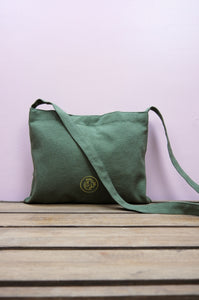 Chelsea on  Moss Canvas Small Sling Bag