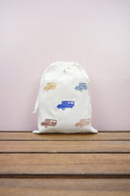 Jeepney on Light Canvas Medium Drawstring Pouch