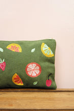 Fresh on Small Moss Canvas Zip Up Pouch