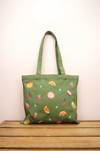 Fresh on Moss Canvas Small Tote