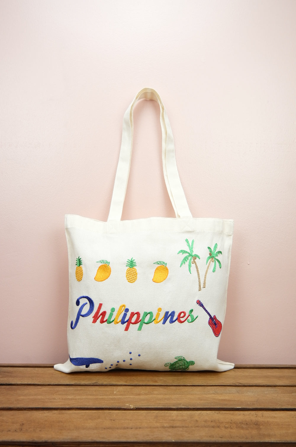 Philippines on Natural Canvas Small Tote