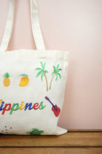 Philippines on Natural Canvas Small Tote