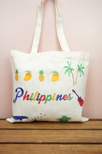 Philippines on Natural Canvas Small Tote