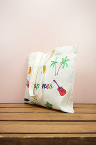 Philippines on Natural Canvas Small Tote