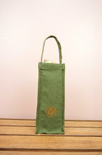 Dinosaurs on Moss Canvas Water Bottle Bag
