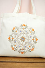 Marrakesh on Small Natural Canvas Tote