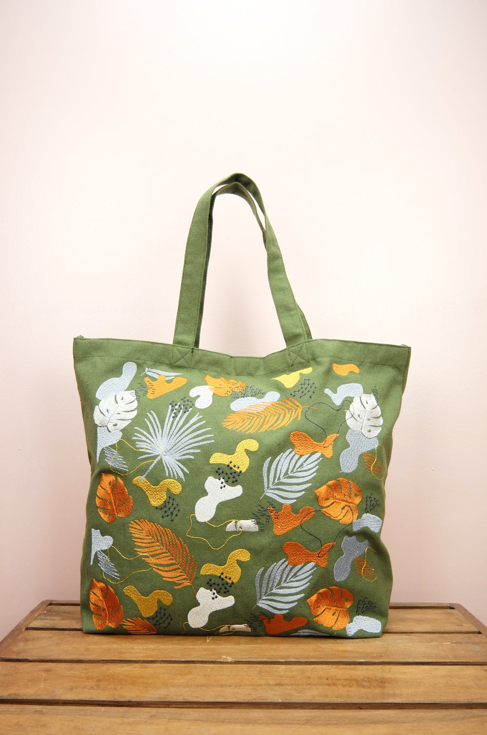 Chelsea on Moss Canvas Shopping Tote