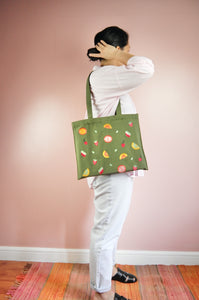 Fresh on Moss Canvas Small Tote