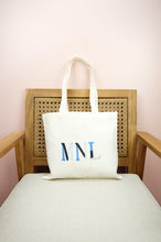 MNL on Small Natural Canvas Tote