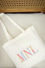 MNL on Small Natural Canvas Tote