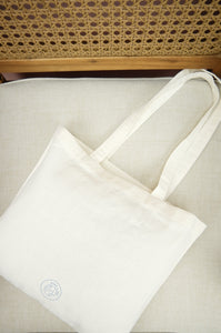 MNL on Small Natural Canvas Tote