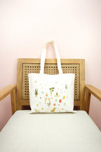 Yoga on Small Natural Canvas Tote