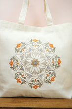 Marrakesh on Natural Canvas Shopping Tote