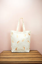 Unicorn and Shooting Stars on Natural Canvas Shoulder Tote