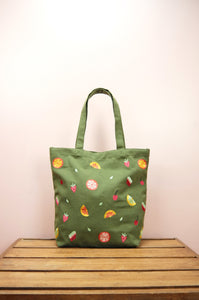 Fresh on Moss Heavy Canvas Shoulder Tote