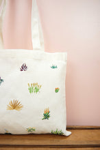 Desert on Small Natural Canvas Tote