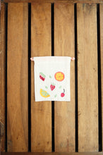 Fresh on Light Canvas Mini Drawstring Pouch