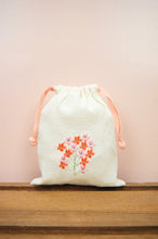 Bloom on Light Canvas Mini Drawstring Pouch