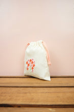 Bloom on Light Canvas Mini Drawstring Pouch